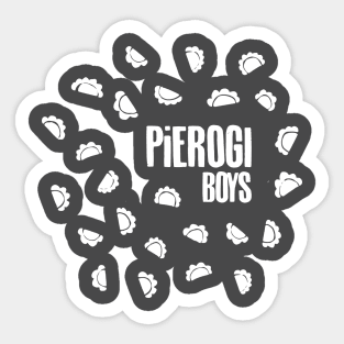 Pierogi Boys White Sticker